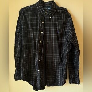 Ralph Lauren Black and White Plaid Shirt